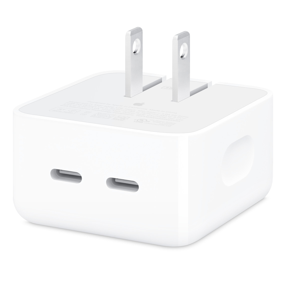 Apple 35WデュアルUSB-Cポートコンパクト電源アダプタ